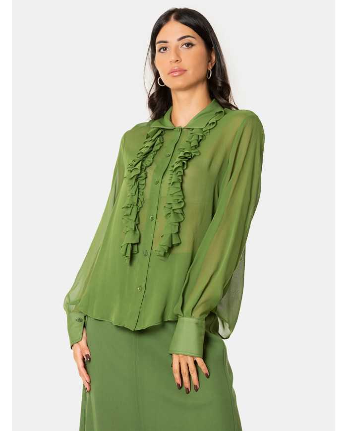 SEMICOUTURE Camicia misto seta