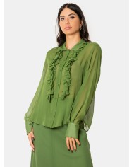 SEMICOUTURE Camicia misto seta