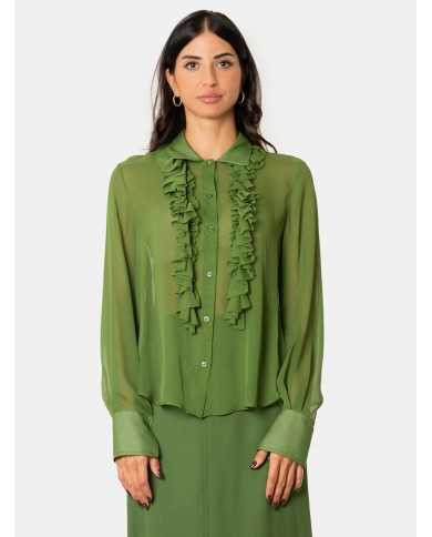 SEMICOUTURE Camicia misto seta