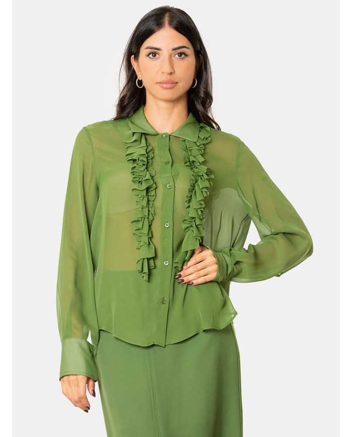 SEMICOUTURE Camicia misto seta