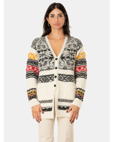 SEMICOUTURE Cardigan Jacquard SEMICOUTURE Cardigan Jacquard