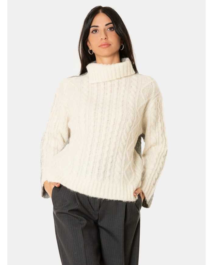 SEMICOUTURE Maglia bicolore