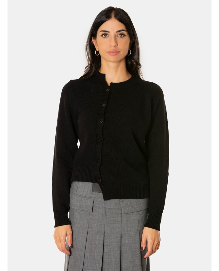 SEMICOUTURE Cardigan asimmetrico