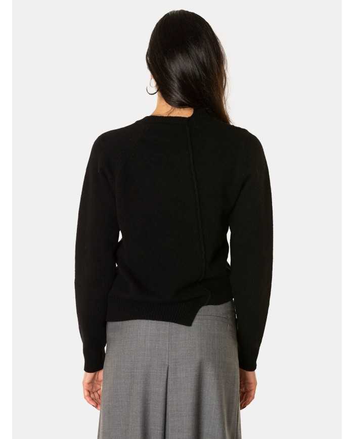 SEMICOUTURE Cardigan asimmetrico