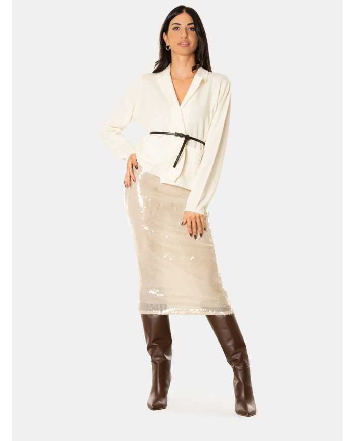 SEMICOUTURE Gonna paillettes