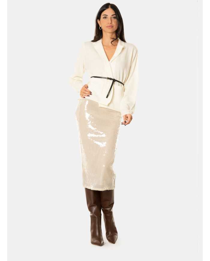 SEMICOUTURE Gonna paillettes