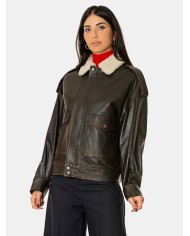 SEMICOUTURE Bomber in pelle