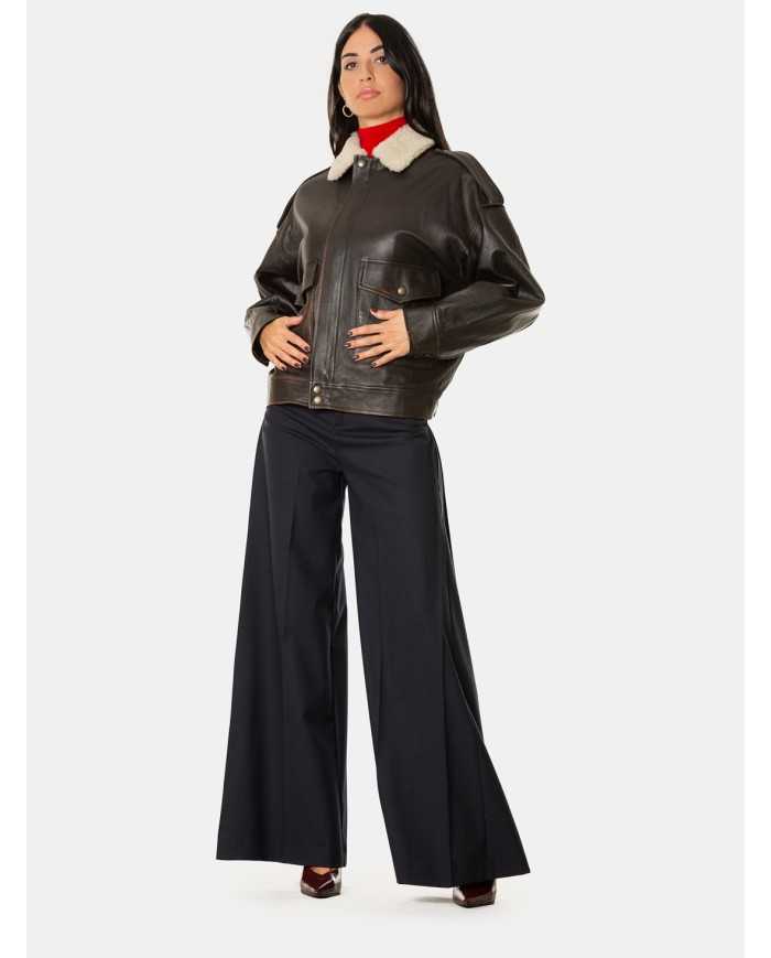 SEMICOUTURE Bomber in pelle