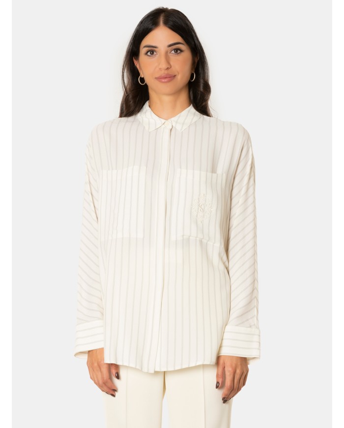 SEMICOUTURE Camicia rigata