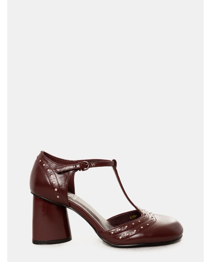 JEANNOT Sandalo a T in vernice