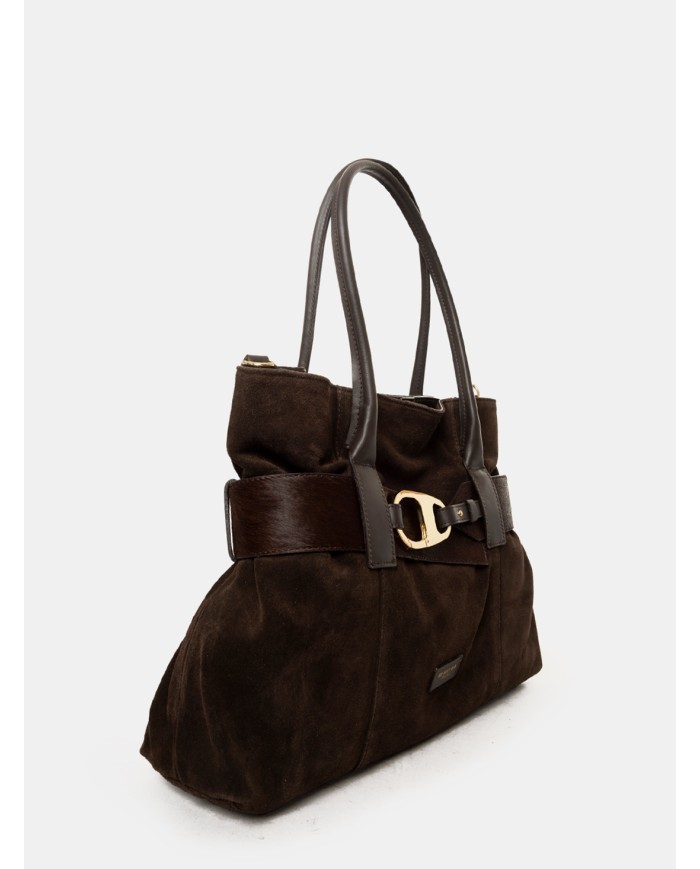 MY BEST BAG - Firenze Borsa con maxi gancio in camoscio