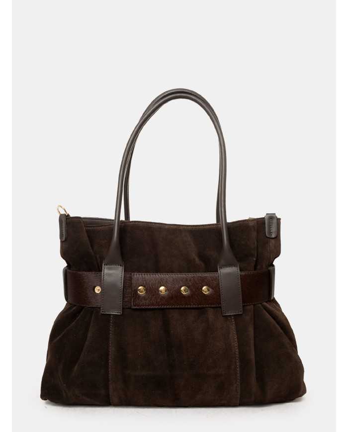 MY BEST BAG - Firenze Borsa con maxi gancio in camoscio