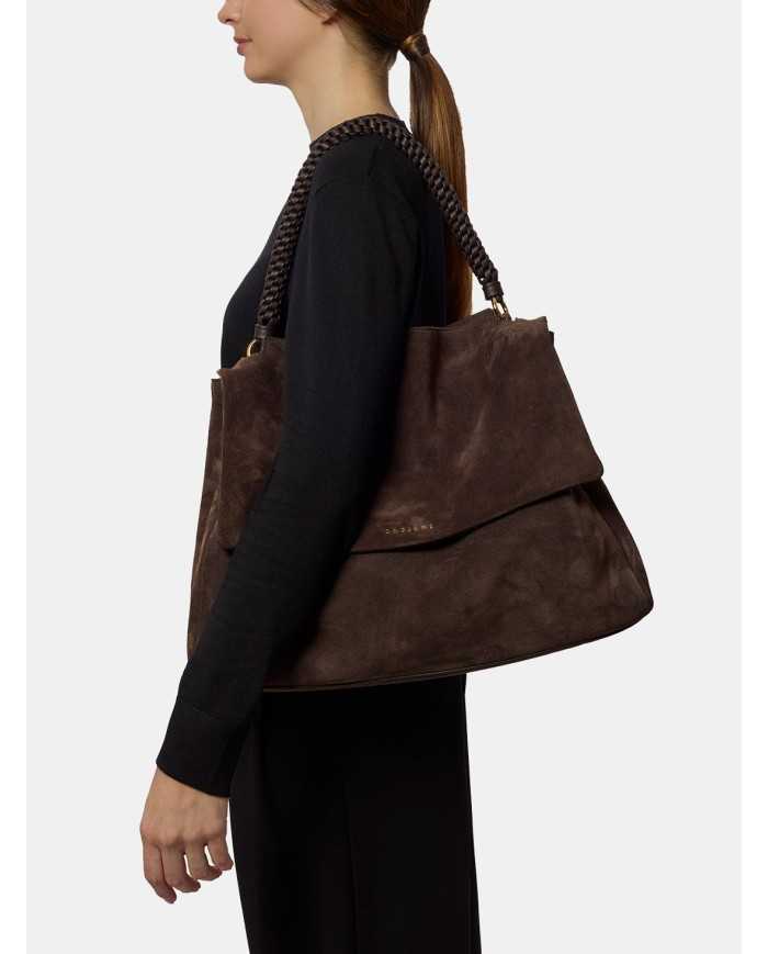 ORCIANI Borsa Sveva XL in camoscio
