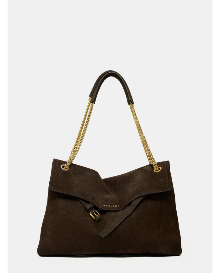 ORCIANI Borsa Venus Nabucco Midi a spalla in pelle nabuk