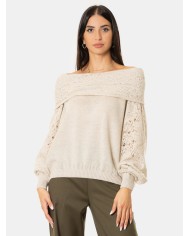 D.EXTERIOR Maglia con pizzo soft