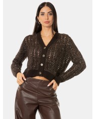 D.EXTERIOR Cardigan corto intrecciato