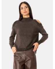 D.EXTERIOR Maglia lupetto con omeri scoperti