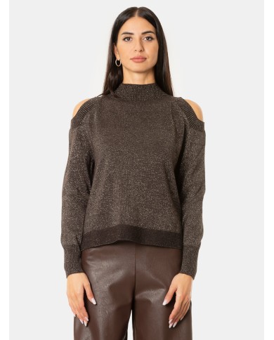 D.EXTERIOR Maglia lupetto con omeri scoperti