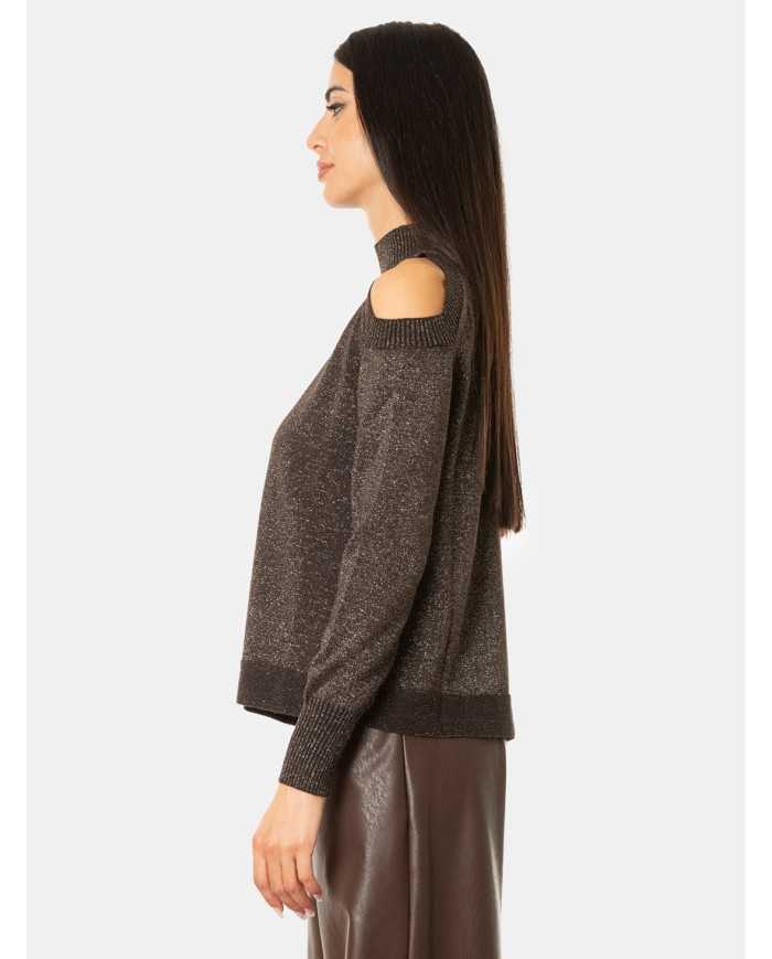 D.EXTERIOR Maglia lupetto con omeri scoperti