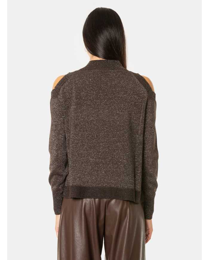 D.EXTERIOR Maglia lupetto con omeri scoperti