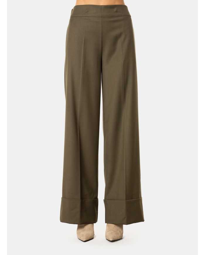 D.EXTERIOR Pantalone largo risvolto