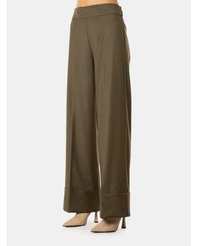 D.EXTERIOR Pantalone largo risvolto