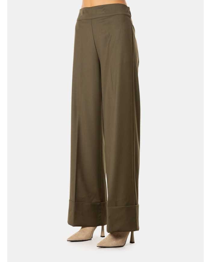 D.EXTERIOR Pantalone largo risvolto