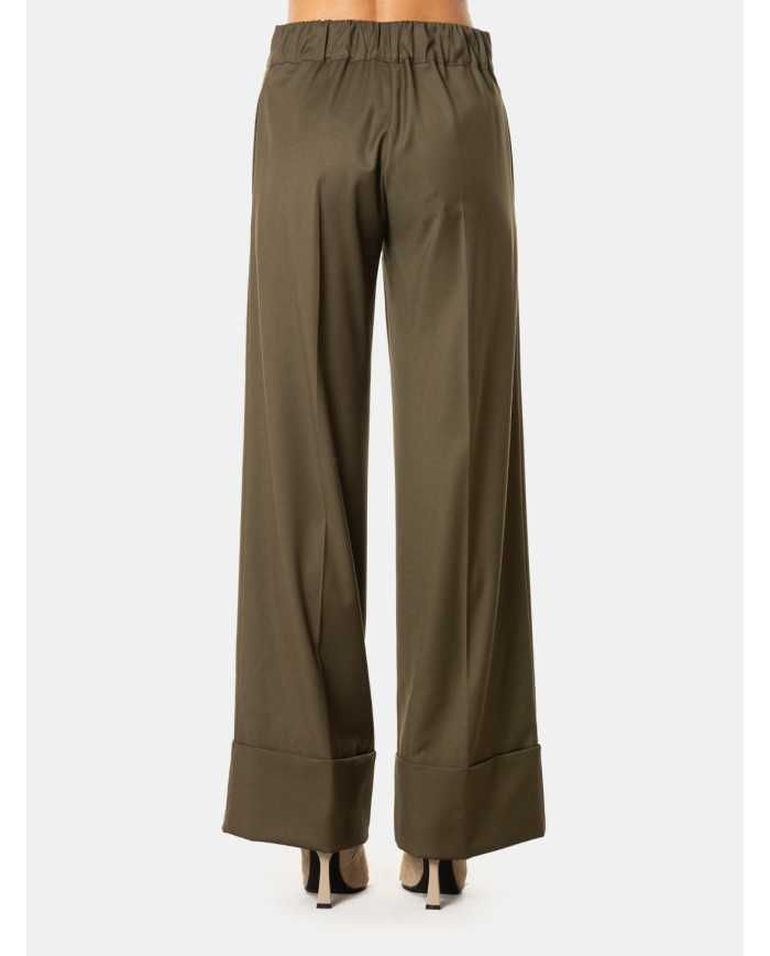 D.EXTERIOR Pantalone largo risvolto