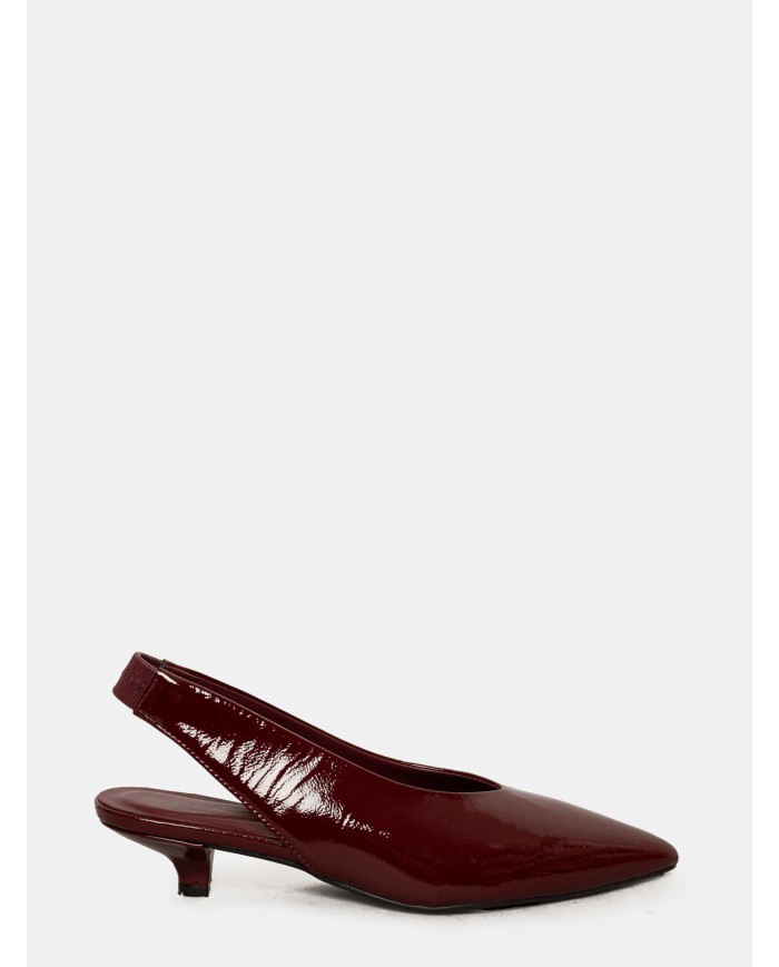 BIANCA DI' Slingback in vernice