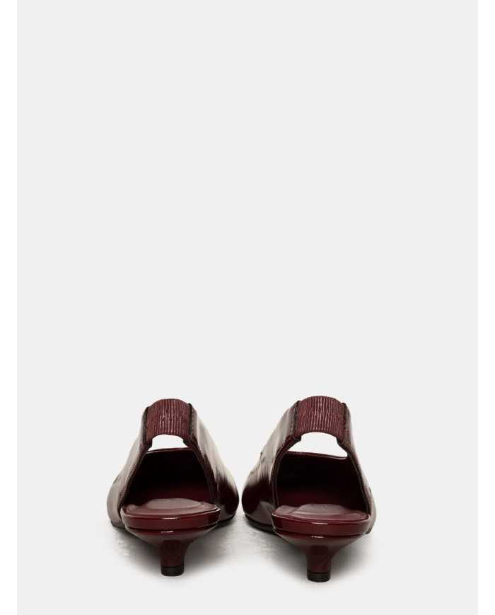 BIANCA DI' Slingback in vernice
