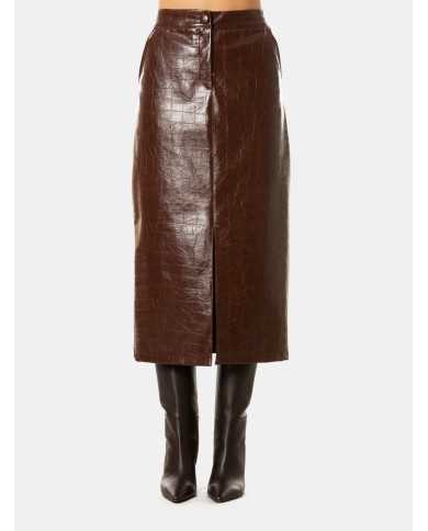 Actualee Gonna stampa cocco