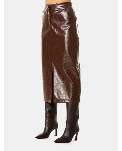 Actualee Gonna stampa cocco