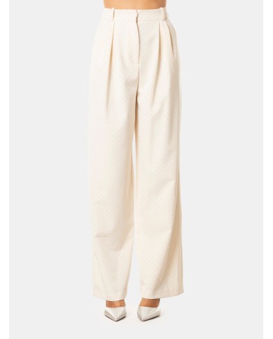 Actualee Pantalone ampio con strass