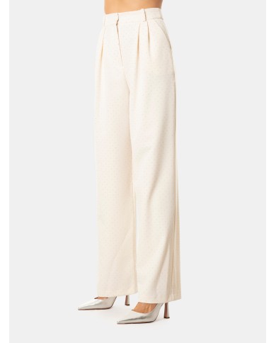 Actualee Pantalone ampio con strass