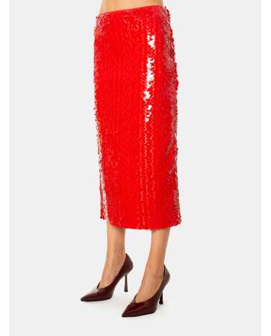 ISABELLE BLANCHE paris Gonna Longuette di paillettes