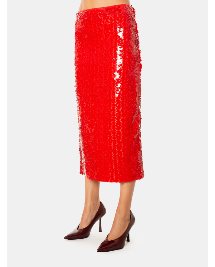 ISABELLE BLANCHE paris Gonna Longuette di paillettes