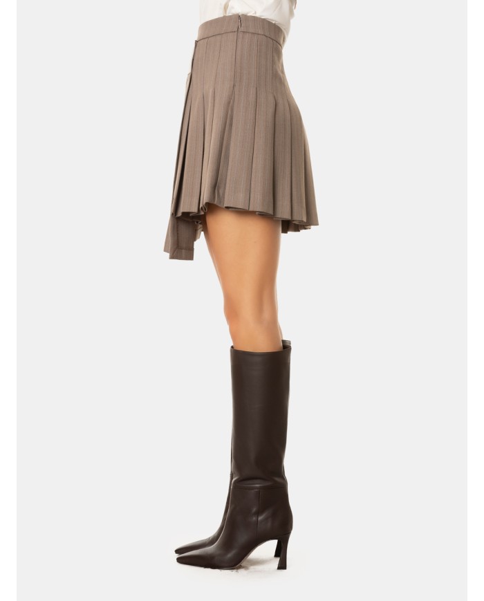 ISABELLE BLANCHE paris Minigonna a pieghe con patch