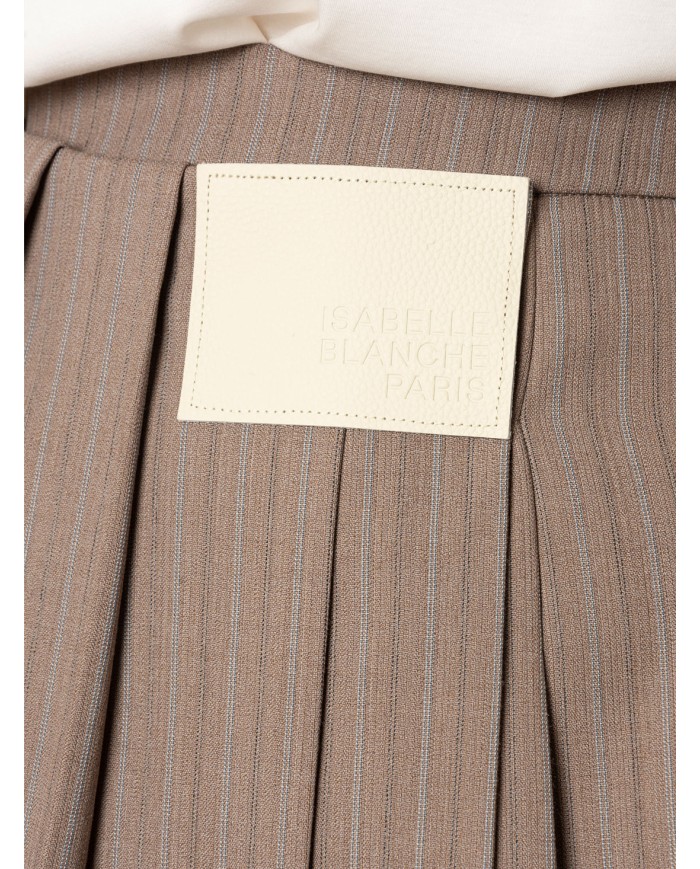 ISABELLE BLANCHE paris Minigonna a pieghe con patch