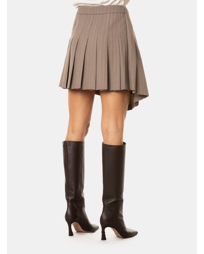 ISABELLE BLANCHE paris Minigonna a pieghe con patch