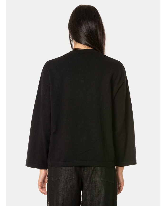 ISABELLE BLANCHE paris Magllia girocollo con ricami