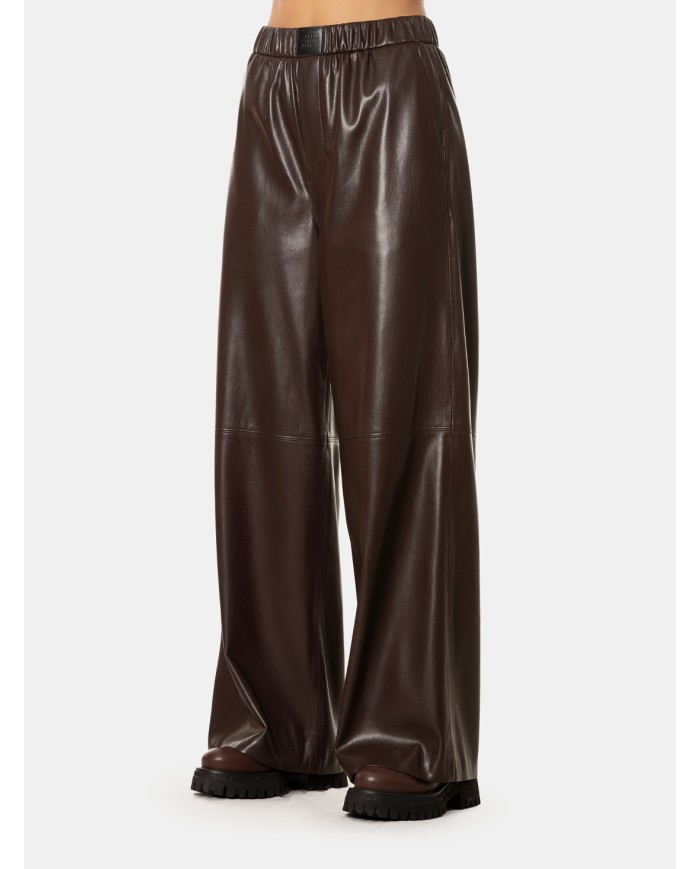 ISABELLE BLANCHE paris Pantalone in ecopelle