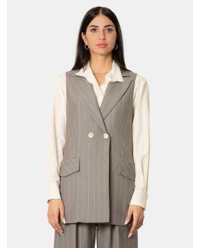 SIMONA CORSELLINI Gilet gessato