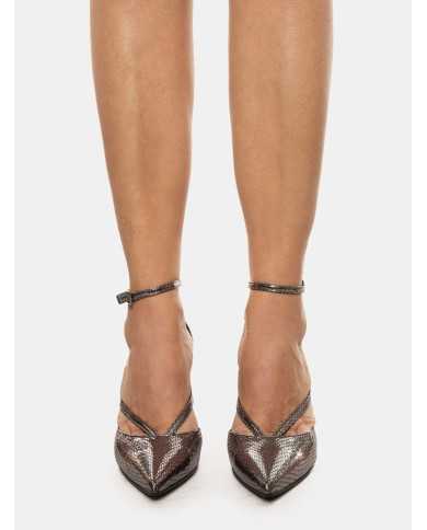 NICOLE BONNET Decolletè laminato