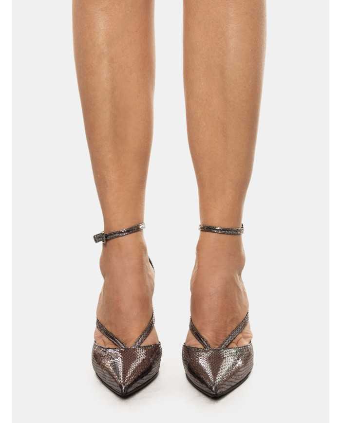 NICOLE BONNET Decolletè laminato