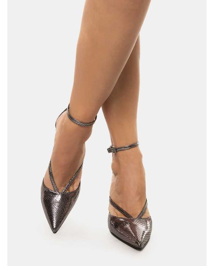 NICOLE BONNET Decolletè laminato