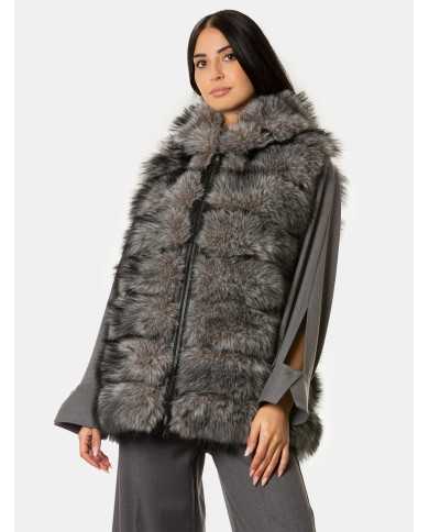 ZOE PARIS Eco smanicato cappuccio