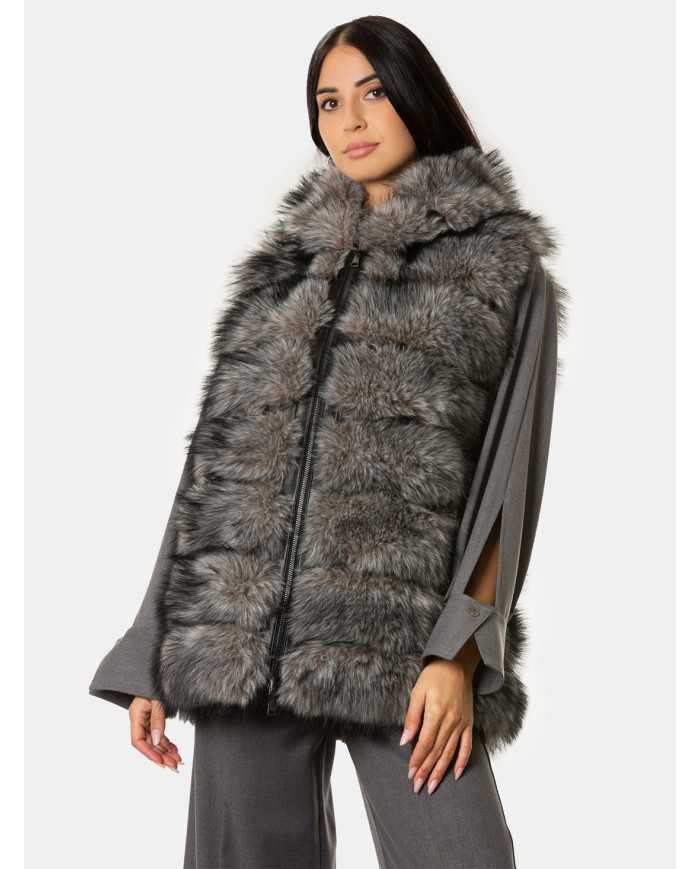 ZOE PARIS Eco smanicato cappuccio