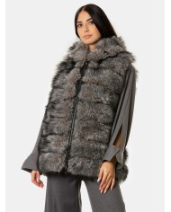 ZOE PARIS Eco smanicato cappuccio