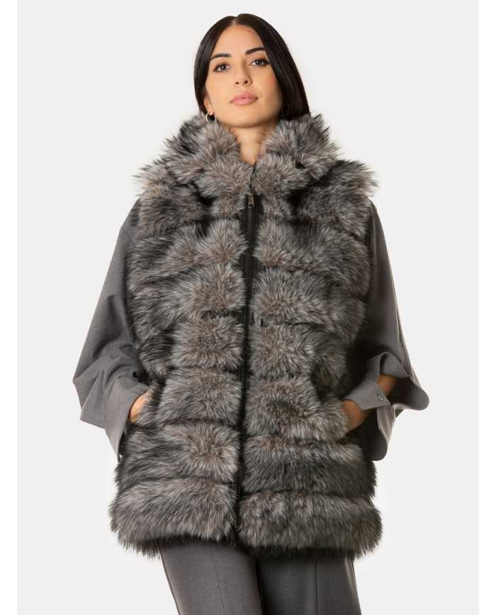 ZOE PARIS Eco smanicato cappuccio