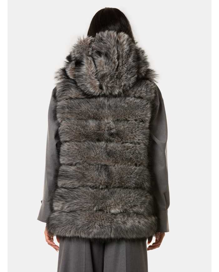 ZOE PARIS Eco smanicato cappuccio